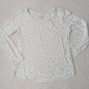 LOFT Polka Dot Long Sleeve
